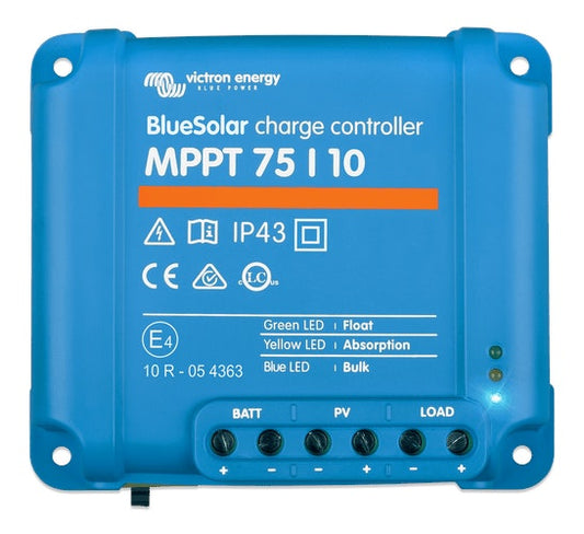 Victron 12/24V 10A BlueSolar MPPT 75/10 Non-Bluetooth Solar Charge Controller