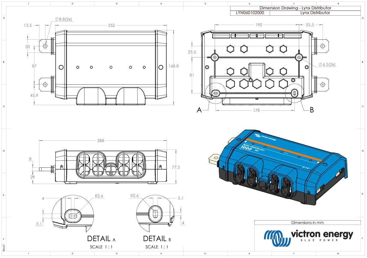 Victron Lynx Distributor (M8)