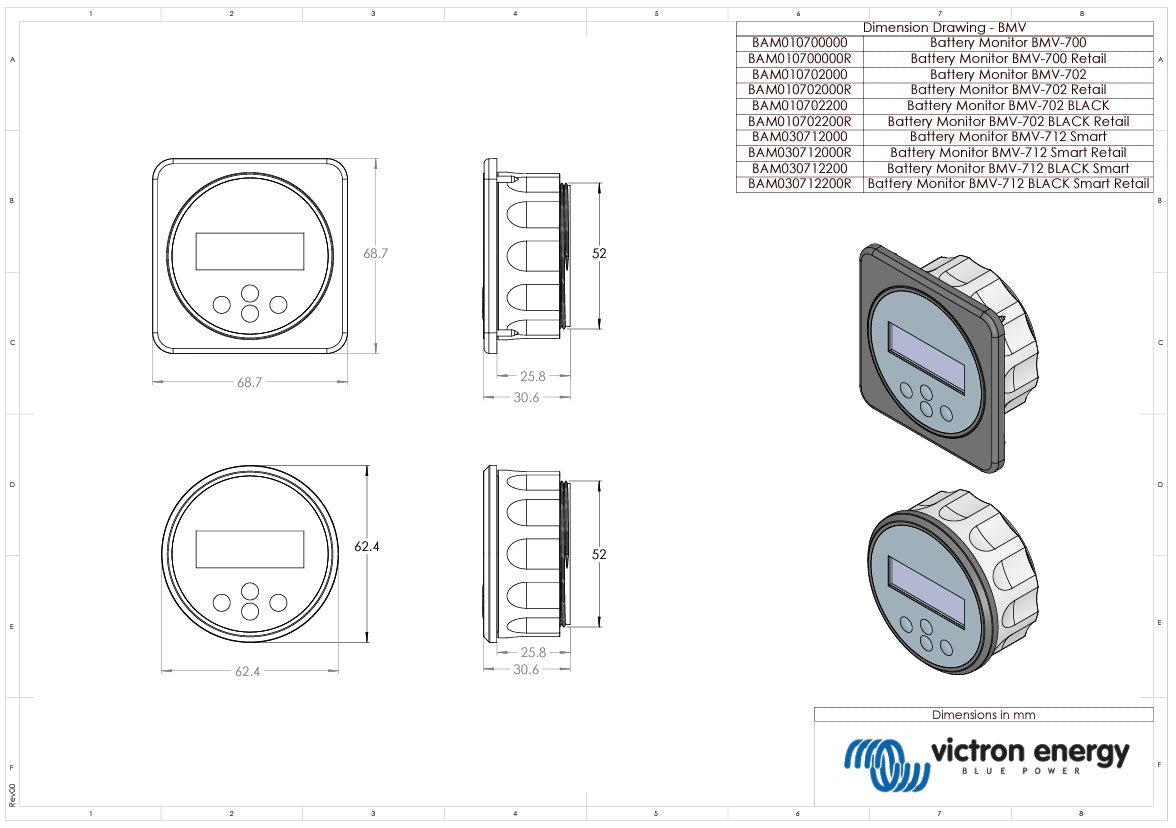 Victron Grey Smart BMV-712 Battery Monitor