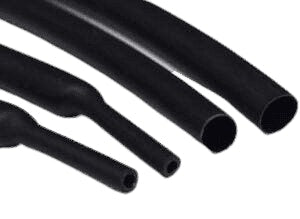 Hellermann Tyton Black 12-4mm 3:1 Glue-Lined Heat Shrink, 1.2m (Suits 6B&S)