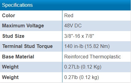 Blue Sea PowerPost Connector - 3/8 Stud
