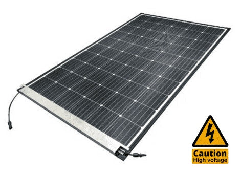 Sunman eArc 295W Lightweight Solar Panel - Thin Frame Around Perimeter