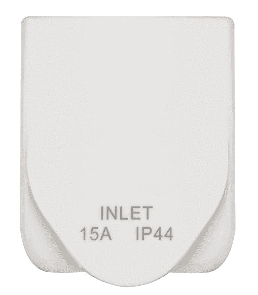 Transco 15A White Caravan Power Inlet