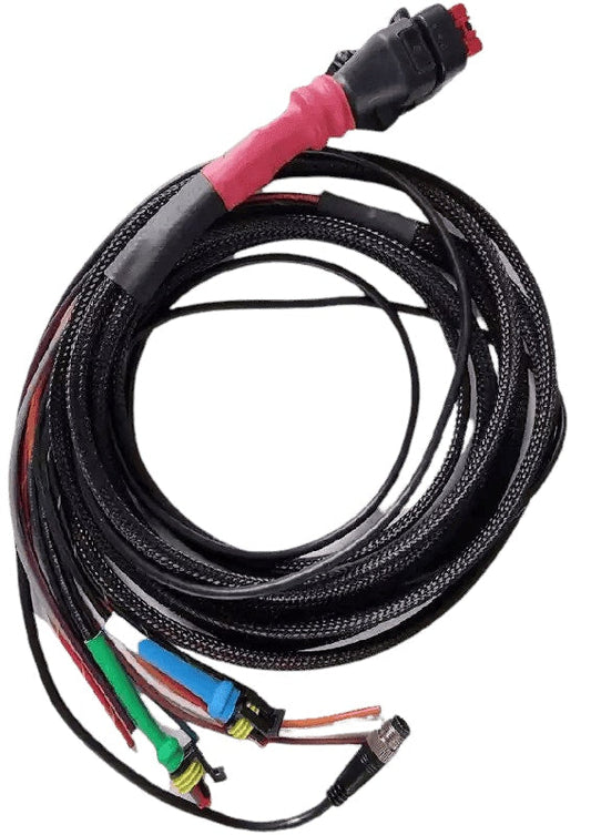 Wakespeed WS500 P-type wiring harness with M12 connector for NMEA2000 connection