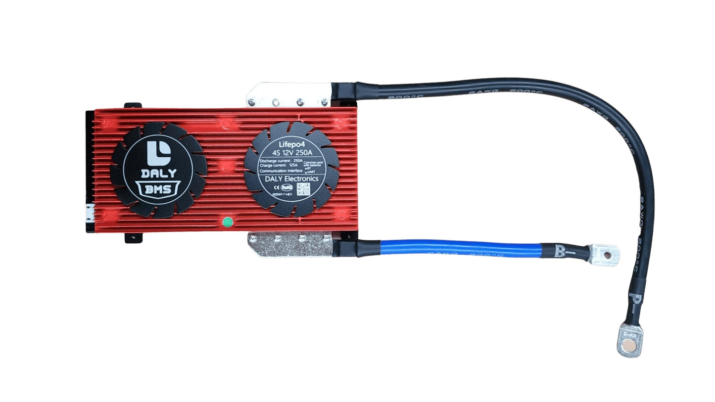Daly Smart LiFePO4/Lithium 4 Cells (4S) 12V(12.8V) 250A BMS - Bluetooth & Balancing
