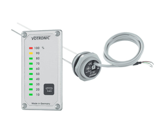 Votronic Tank Level Sensor Electrode 15-50K plus Tank Display S -Faeces/Black Toilet Water
