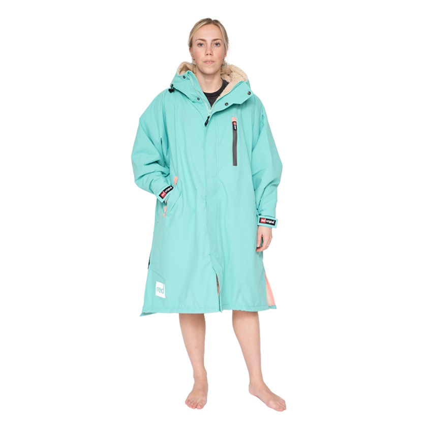 Women's Long Sleeve Pro Change Robe EVO - Icebergs Aqua