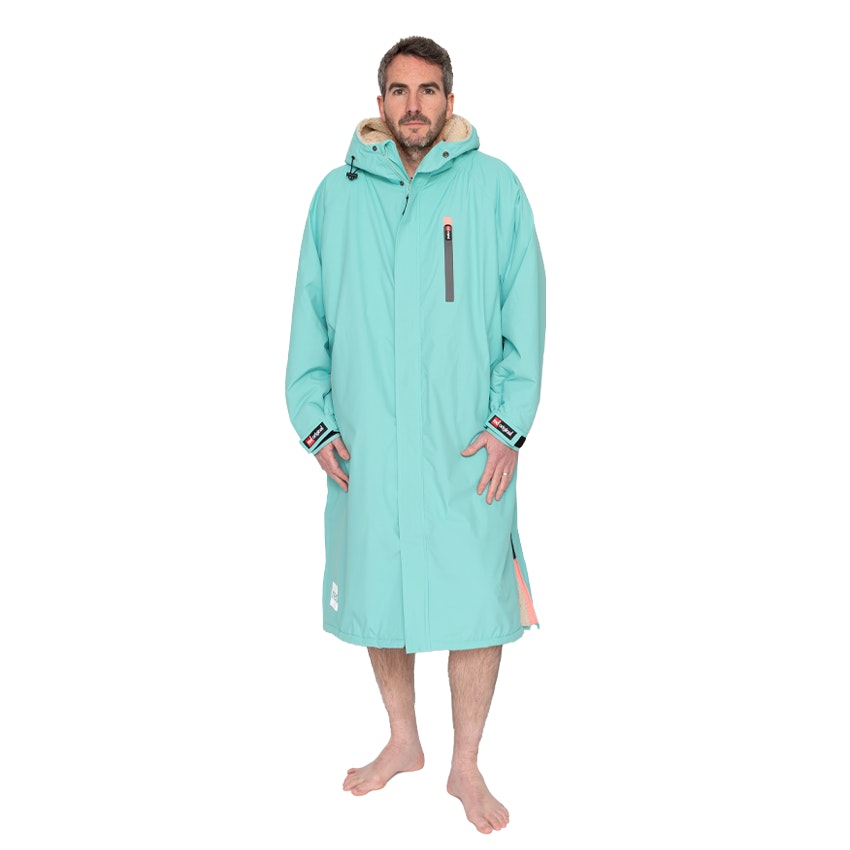 Men's Long Sleeve Pro Change Robe EVO - Icebergs Aqua