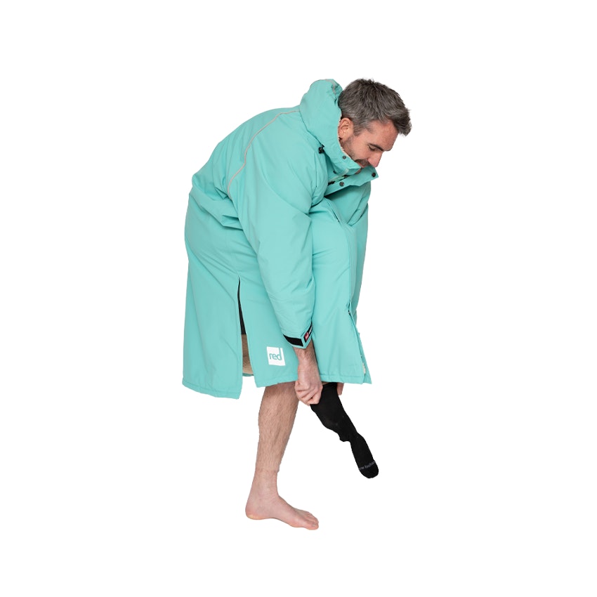 Men's Long Sleeve Pro Change Robe EVO - Icebergs Aqua