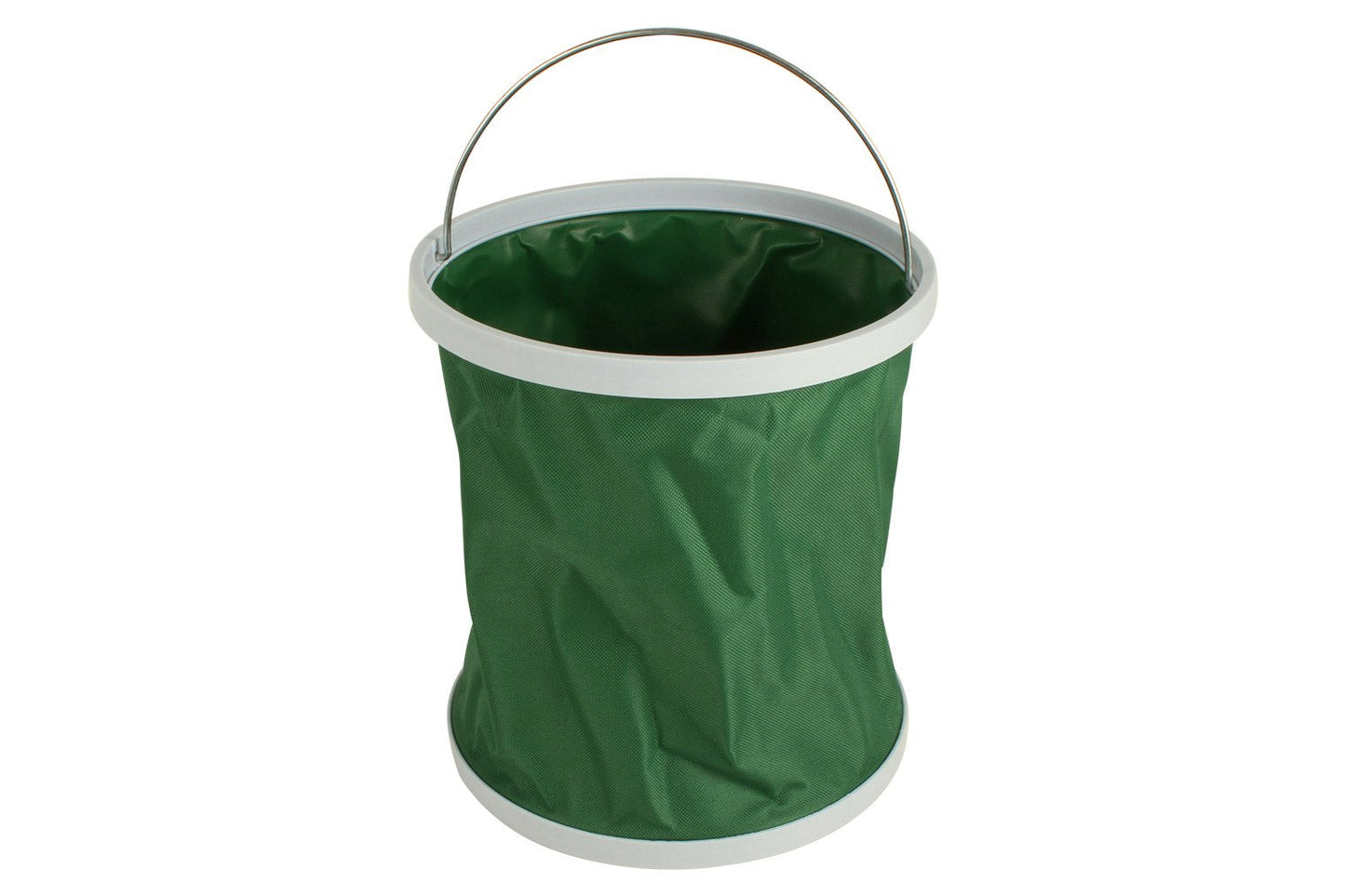 2x Wildtrak Collapsible Foldable 11L Storage Bucket Outdoor Camp Container Green