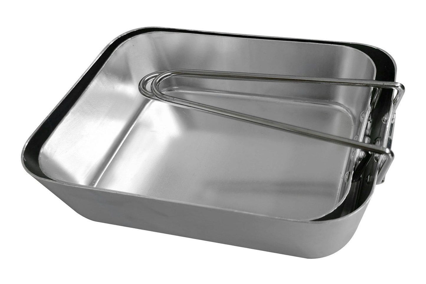 2pc Wildtrak Aluminium 2-Party Mess Kit Pan Camping Outdoor Cookware Silver