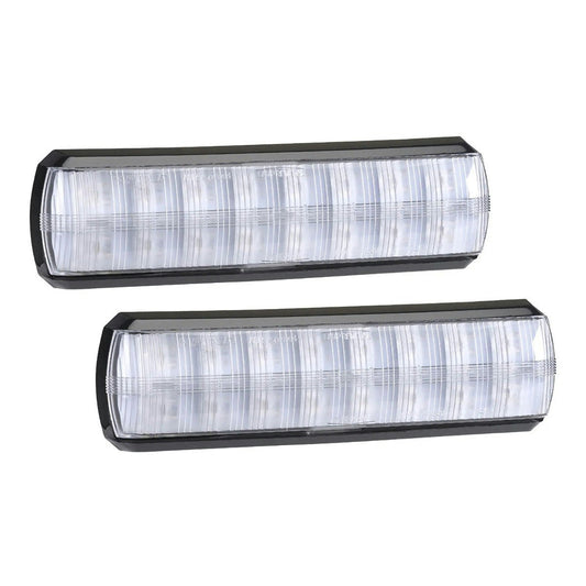 Narva 93810BL2 10-33 Volt LED Slimline Rear Stop/Tail And Direction Indicator Lamp Pack (Red/Amber)