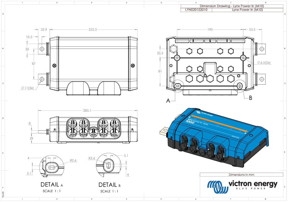 Victron Lynx Power In (M10)