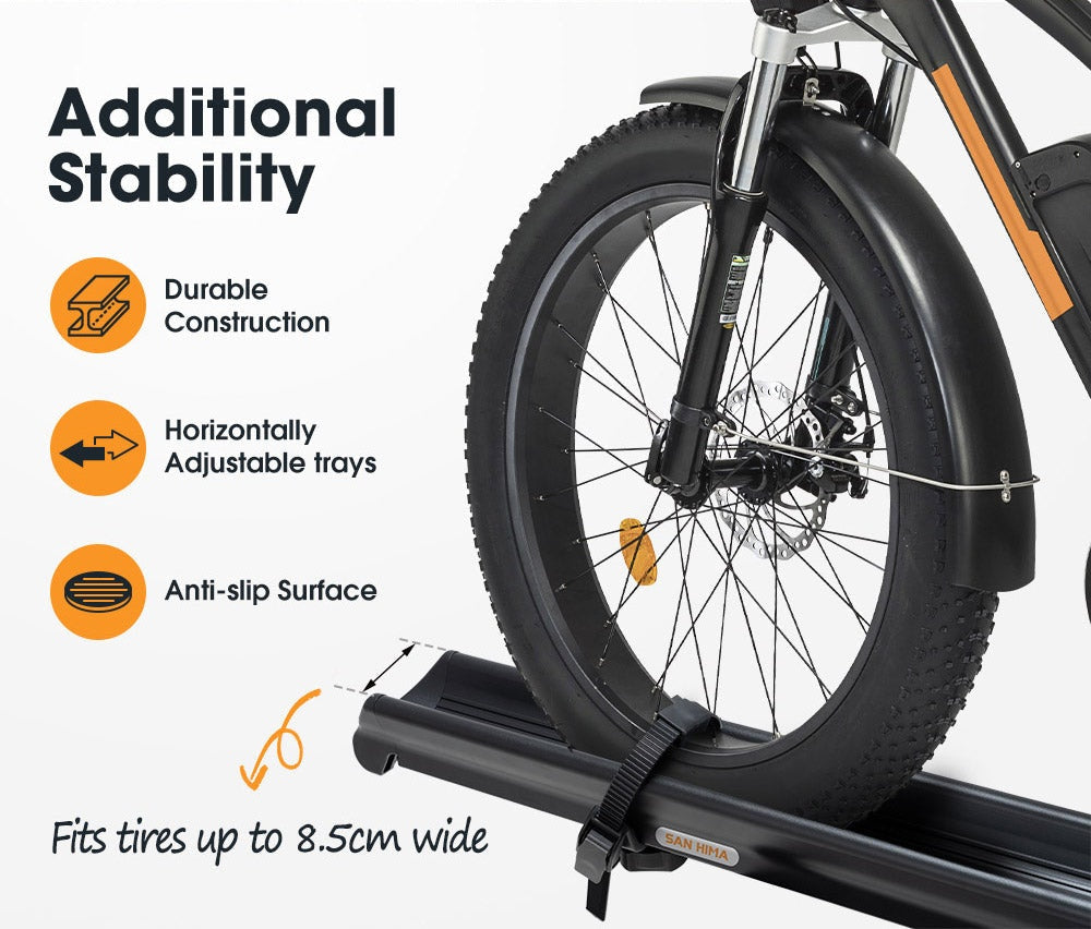 SAN HIMA Bicycle Carrier 2 E-Bike Rack Bike Car Rack  2" Hitch Mount Steel 4x4