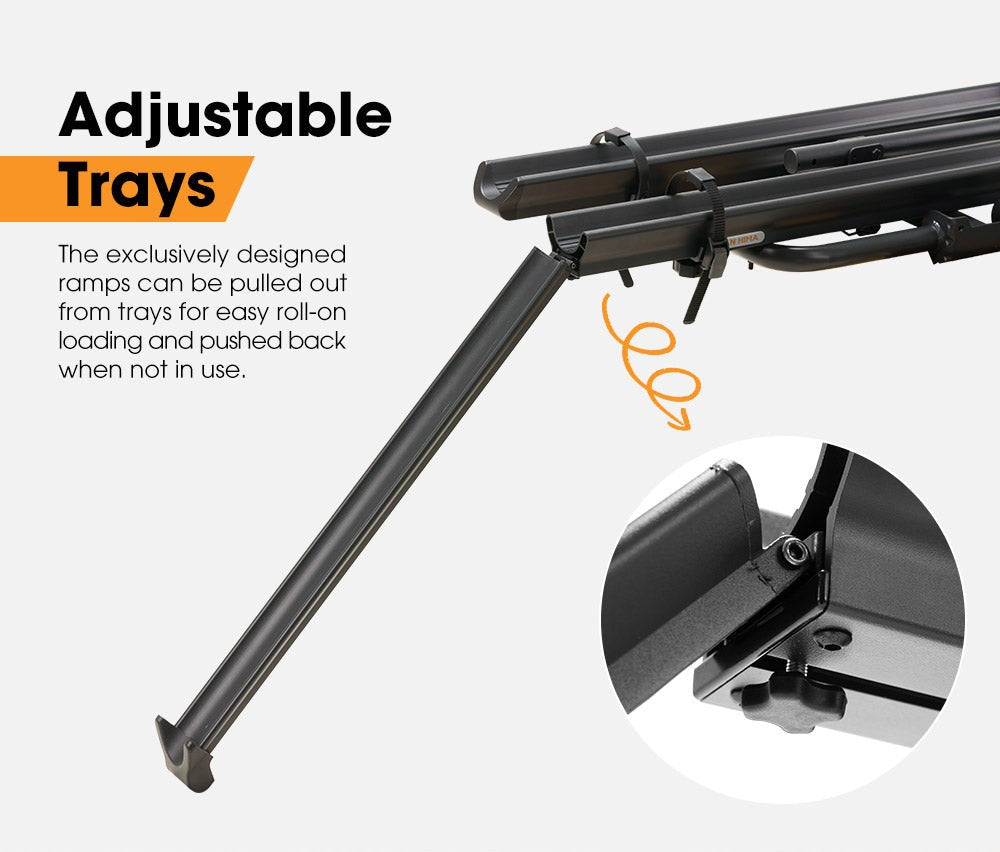 SAN HIMA Bicycle Carrier 2 E-Bike Rack Bike Car Rack  2" Hitch Mount Steel 4x4