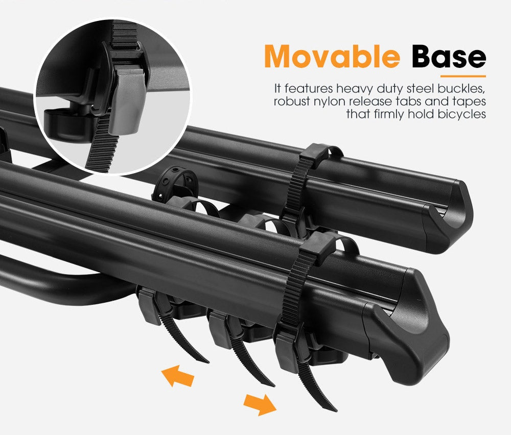 SAN HIMA Bicycle Carrier 2 E-Bike Rack Bike Car Rack  2" Hitch Mount Steel 4x4