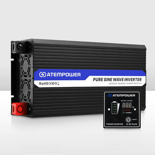 Atem Power 3000W-6000W Pure Sine Wave Power Inverter 12V To 240V Car Caravan Camping Boat