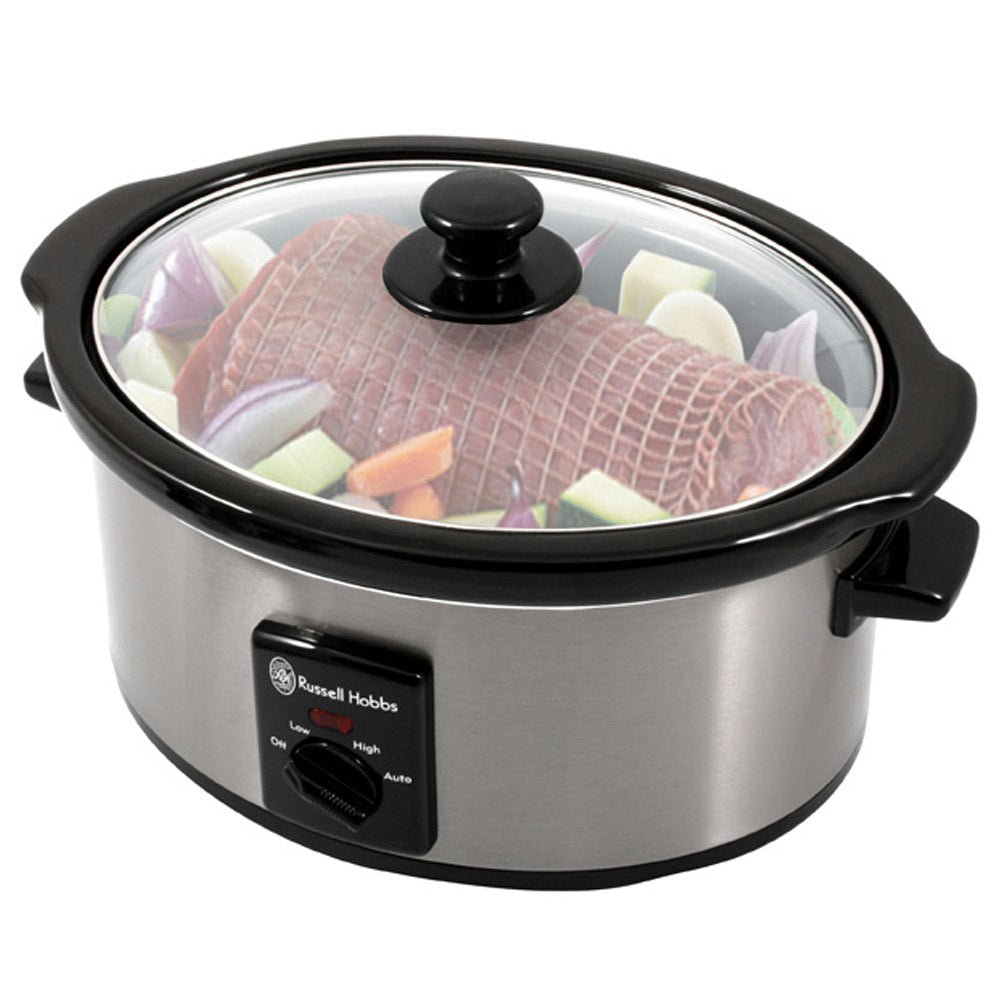Russell Hobbs 4443BSS Electric 3.5L Slow Cooker Pot/Ceramic Bowl Stainless Steel