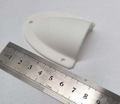 Medium White Clamshell Cable Entry Cover