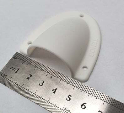 Medium White Clamshell Cable Entry Cover