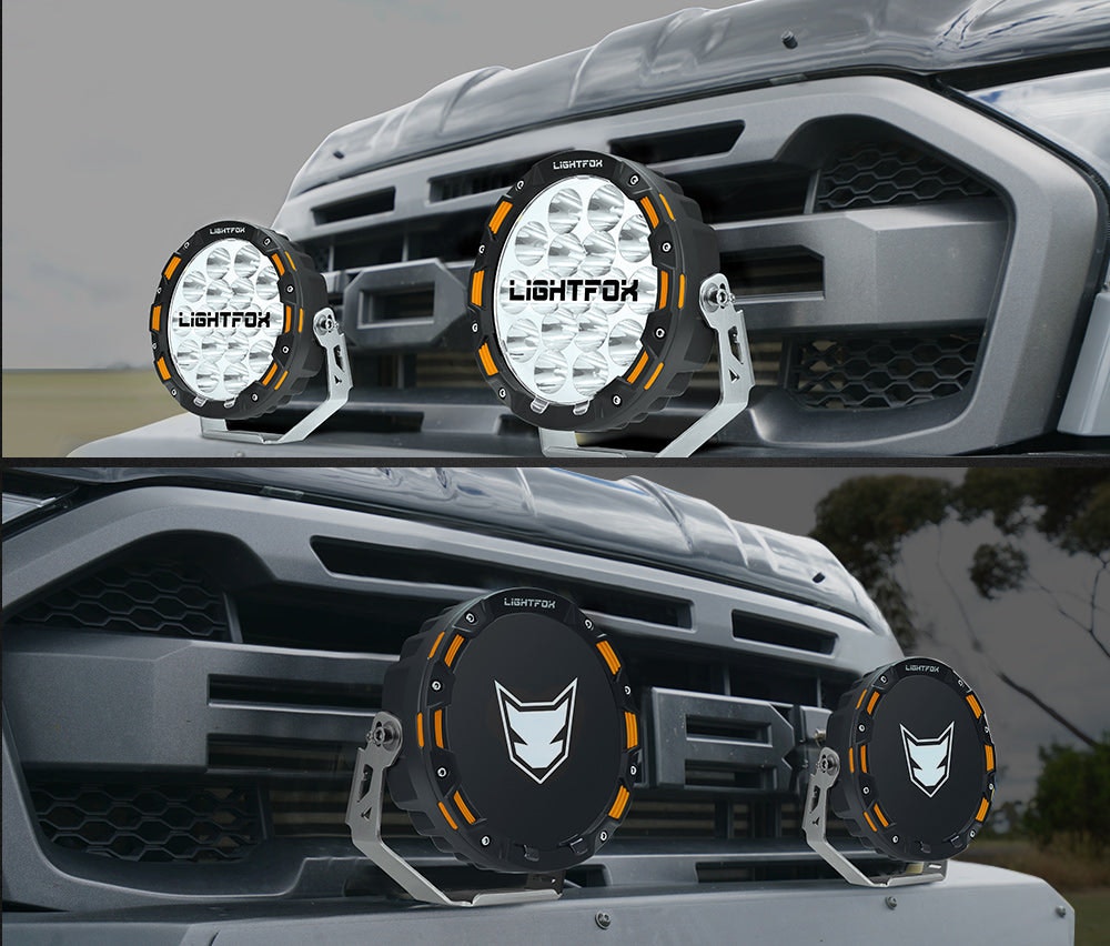 LIGHTFOX 7inch OSRAM LED Driving Spot Lights 1Lux@816m(Pair) 12,603Lumens