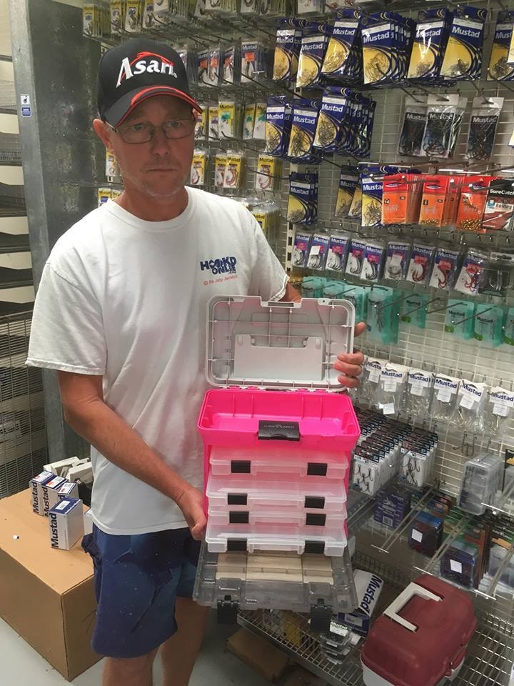 Limited Edition Pink Surecatch 4 Tray Heavy Duty Fishing Tackle Box PINK