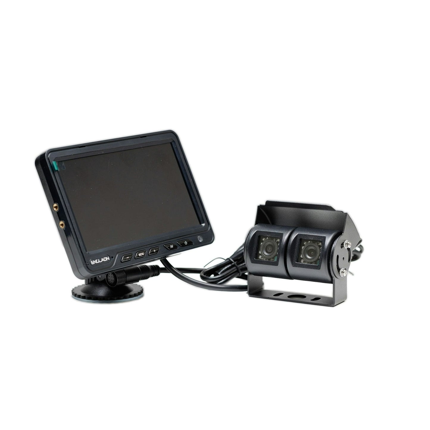 12V-36V 7" AHD Monitor DVR with Dual Reverse Cameras & 15m Cable for Caravan Truck Campervan