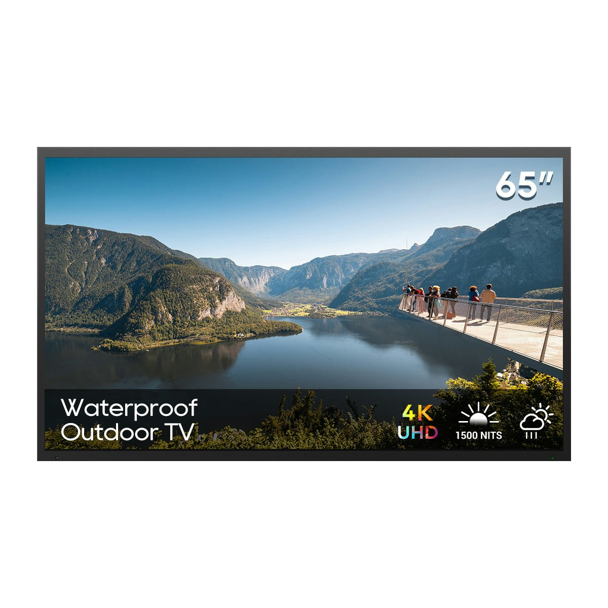 ENGLAON 65’’ 4K Outdoor SMART IP65 Waterproof LED TV for Full Sunshine Areas