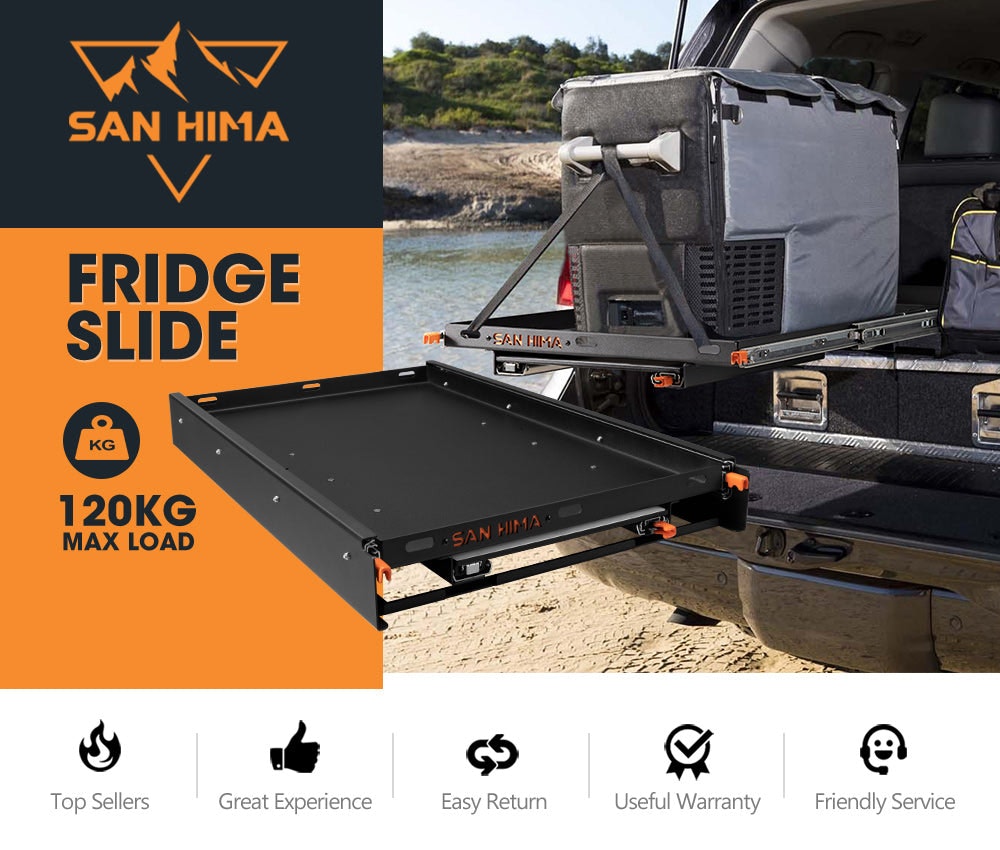San Hima 95L Fridge Slide With Extendable Table Cutting&nbsp;Board 120KG Caravan Part