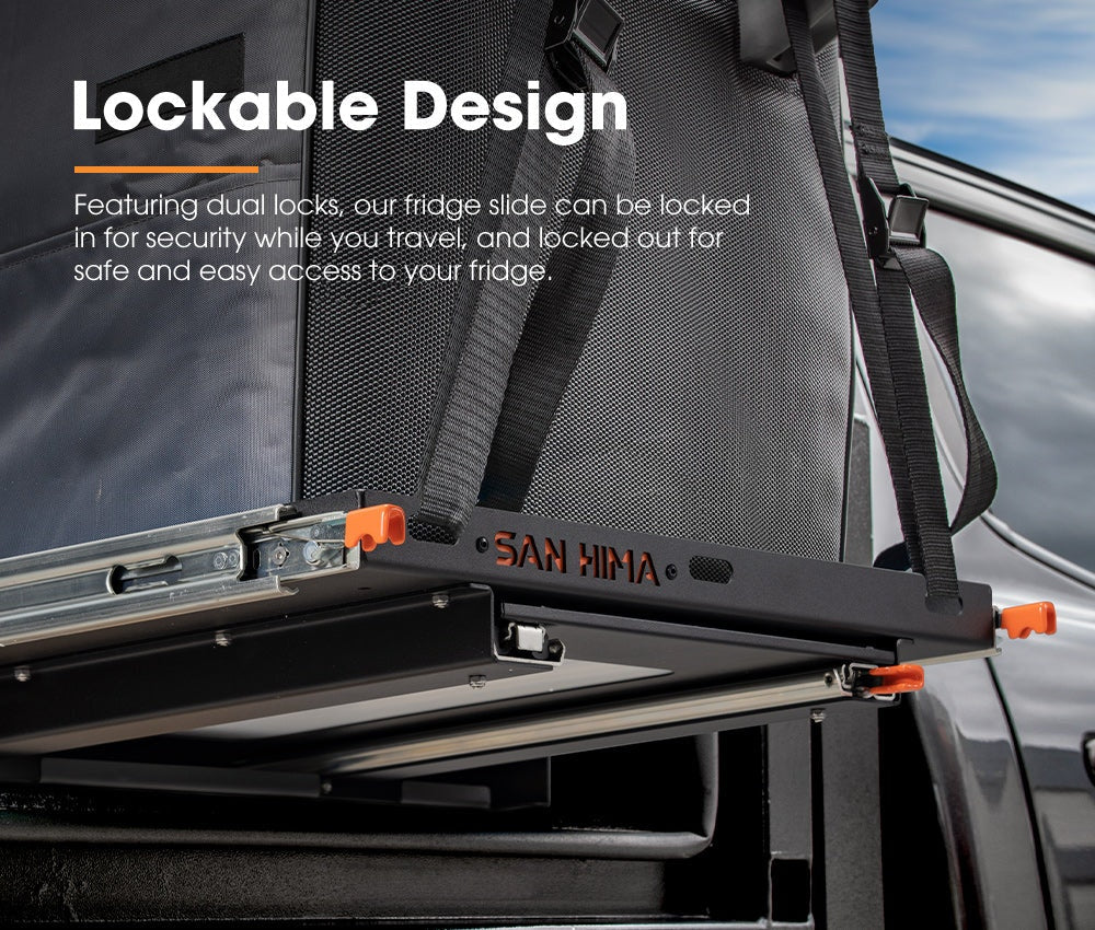 San Hima 95L Fridge Slide With Extendable Table Cutting&nbsp;Board 120KG Caravan Part