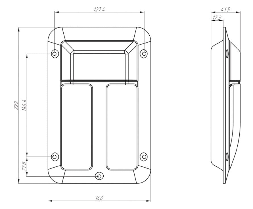 Coast to Coast LED Assist Handle Black