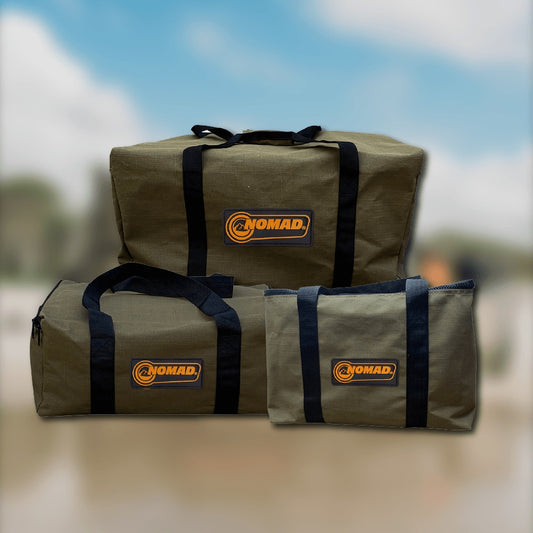 NOMAD Overnight Canvas Bag #7 + #4 Medium Canvas Bag + #6 Large Canvas Bag