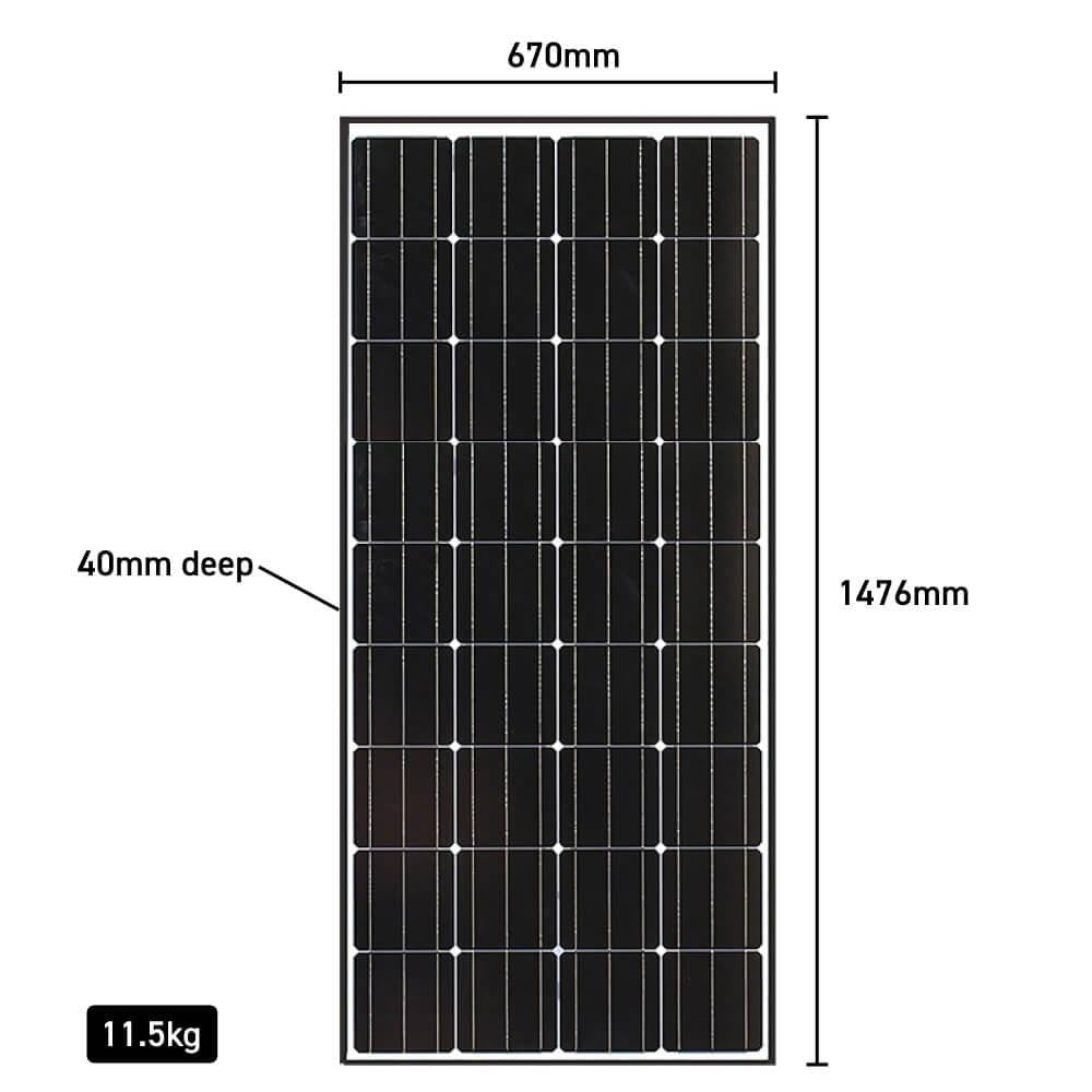 CAOS Heavy Duty Battery Box + KT Solar 200 Watt Folding Solar Panel