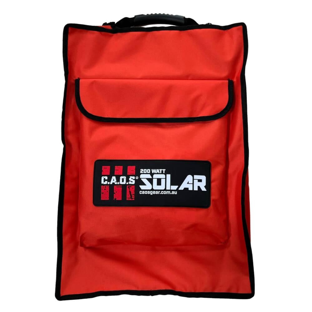 CAOS 200W Solar Blanket + HD Battery Box + 50amp 5m Extn Lead + 150A Watt Meter + Dual Battery Cable