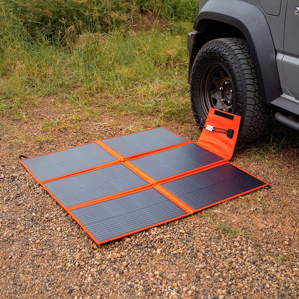 CAOS SOLAR 200W Solar Blanket with Bag + 20 AMP PWM Solar Regulator