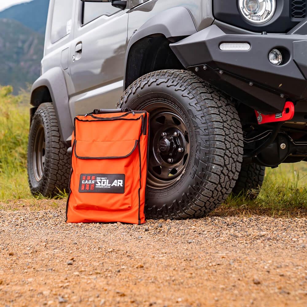 CAOS SOLAR 200W Solar Blanket with Bag + 20 AMP PWM Solar Regulator