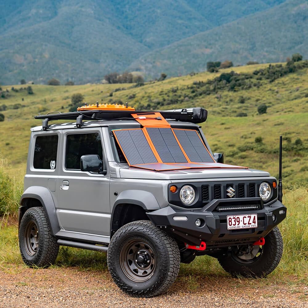 CAOS SOLAR 200W Solar Blanket with Bag + 20 AMP PWM Solar Regulator