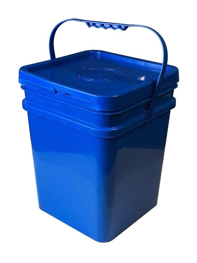 Handy Plastic Bucket with Sealable Lid 18 Lt (Blue)