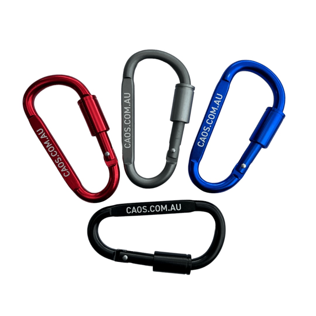 CAOS 4Pk Carabiner Snap Hook & Lock